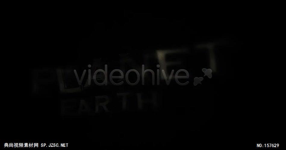 AE：行星地球三维文字片头 ae特效素材下载16 ae片头ae模板 片头视频素材 视频片头 片头素材