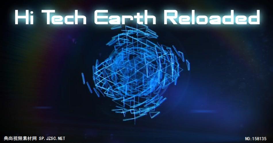 AE：E3D高科技地球 AE资源ae下载16 技术 未来 时尚 互联网信息技术 创新 高科技视频ae
