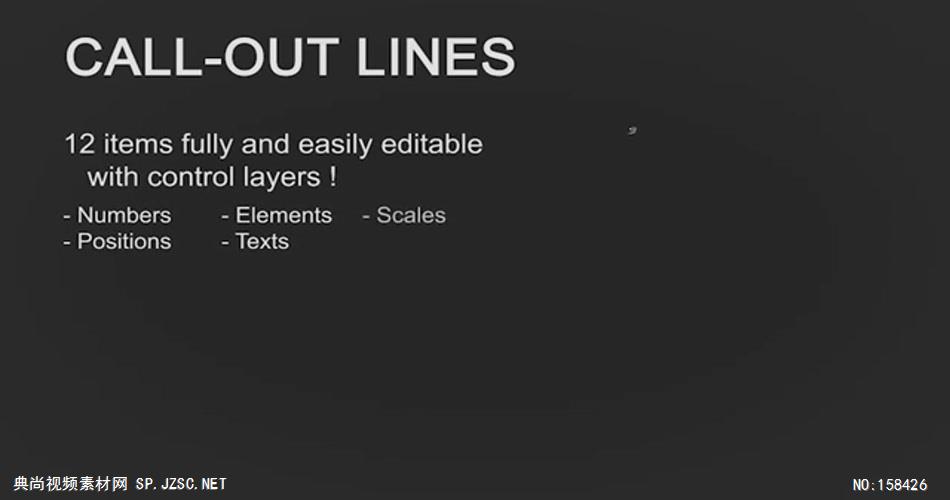 AE：呼出线文字展示 ae特效素材下载16 文字动画视频ae模板