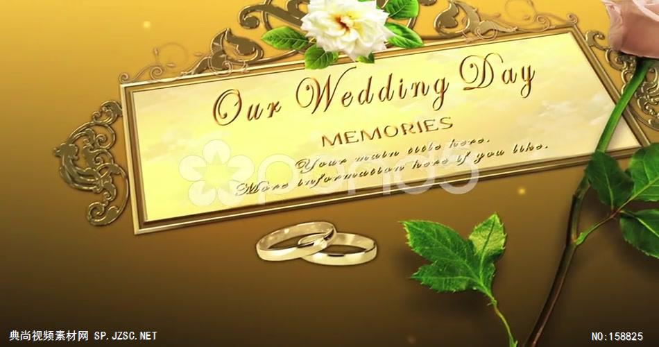 AE：最美的一天婚礼记忆 ae特效素材下载16婚礼结婚相片照片 ae素材 幻灯片