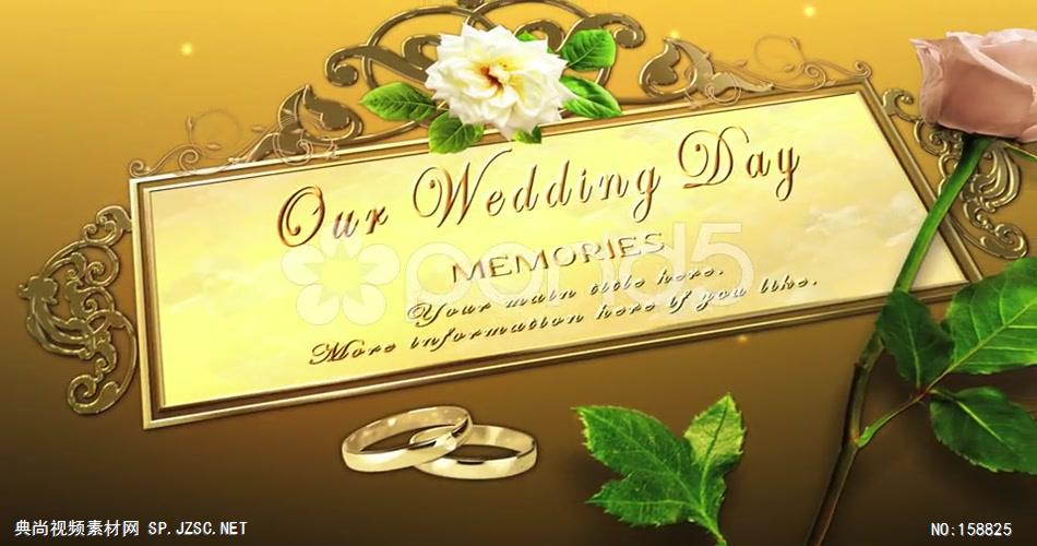 AE：最美的一天婚礼记忆 ae特效素材下载16婚礼结婚相片照片 ae素材 幻灯片