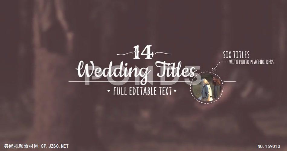 AE：婚礼标题动画 ae特效素材下载16婚礼结婚相片照片 ae素材 幻灯片