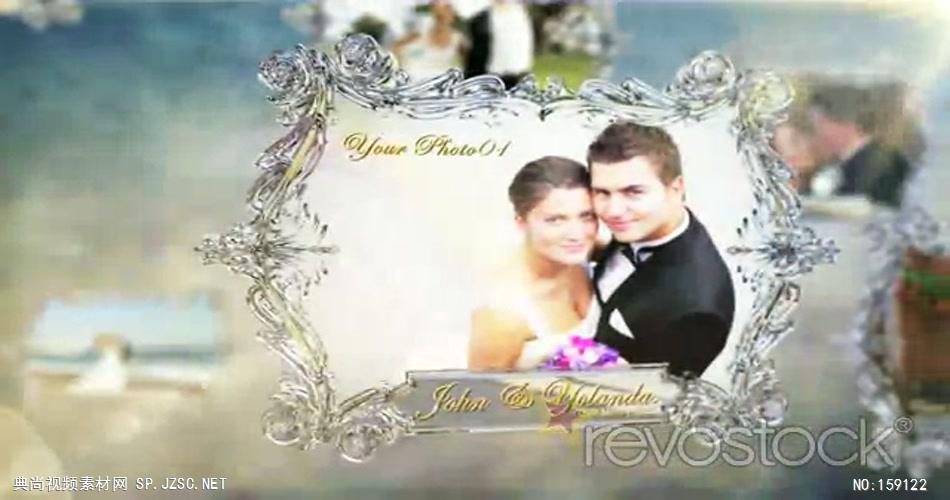 AE：我们优雅的婚礼 ae素材网站 ae特效素材14婚礼结婚相片照片 ae素材 幻灯片