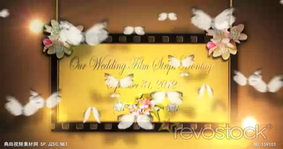 AE：影视记忆风格我们的婚礼 ae特效素材14婚礼结婚相片照片 ae素材 幻灯片