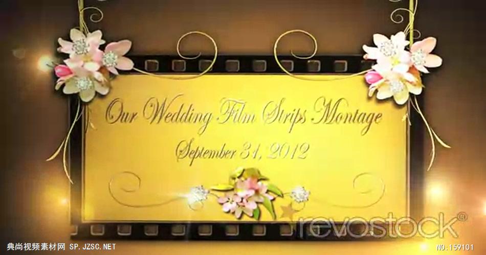 AE：影视记忆风格我们的婚礼 ae特效素材14婚礼结婚相片照片 ae素材 幻灯片