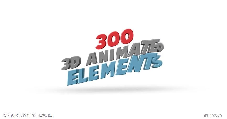 AE：300组三维动画元素 AE模板资源站17