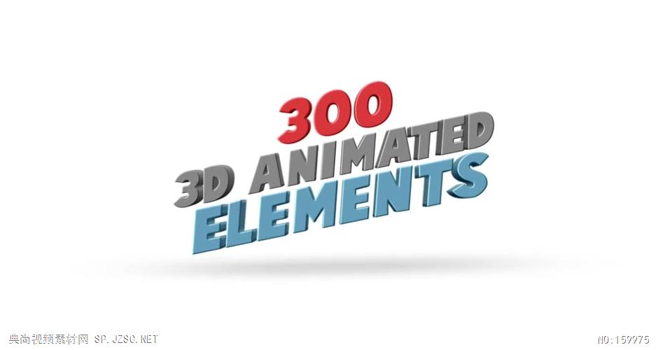AE：300组三维动画元素 AE模板资源站17