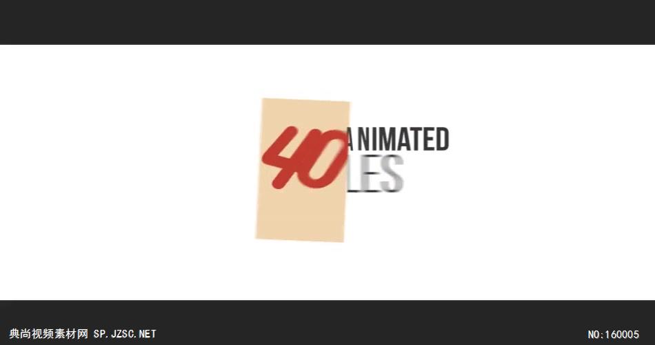 AE：40个动画标题 ae特效素材下载16
