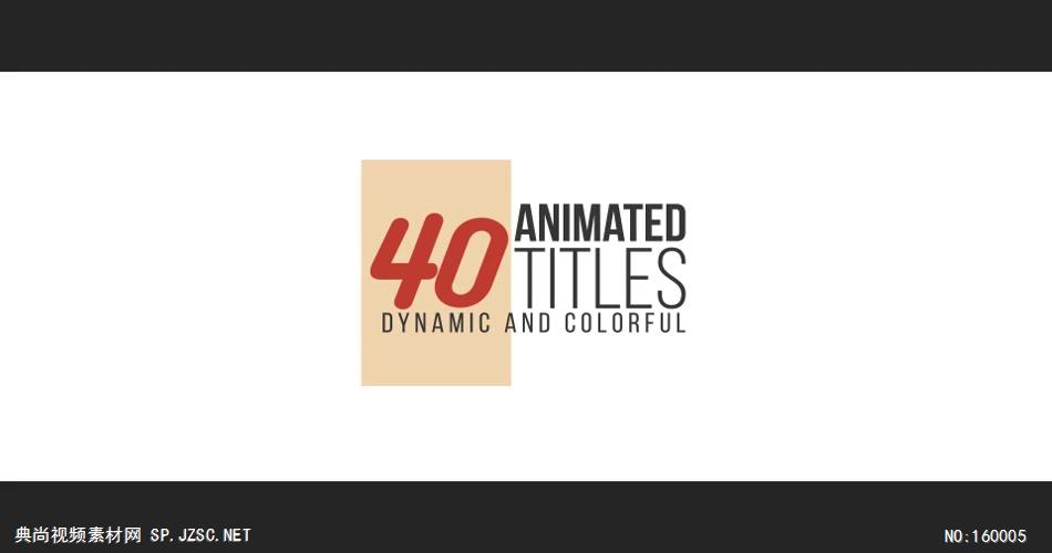 AE：40个动画标题 ae特效素材下载16