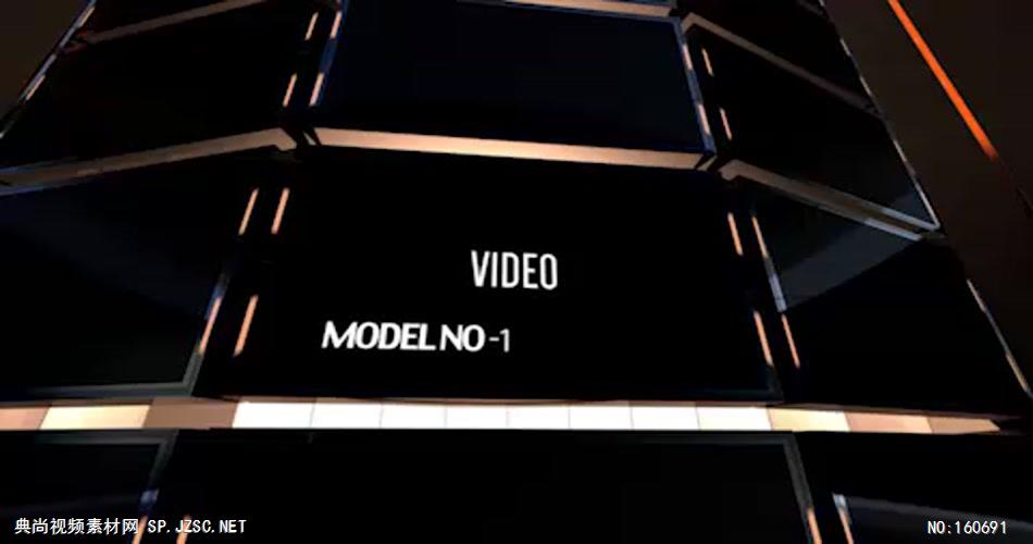 AE：旋转的媒体高楼视频模板 ae特效素材14