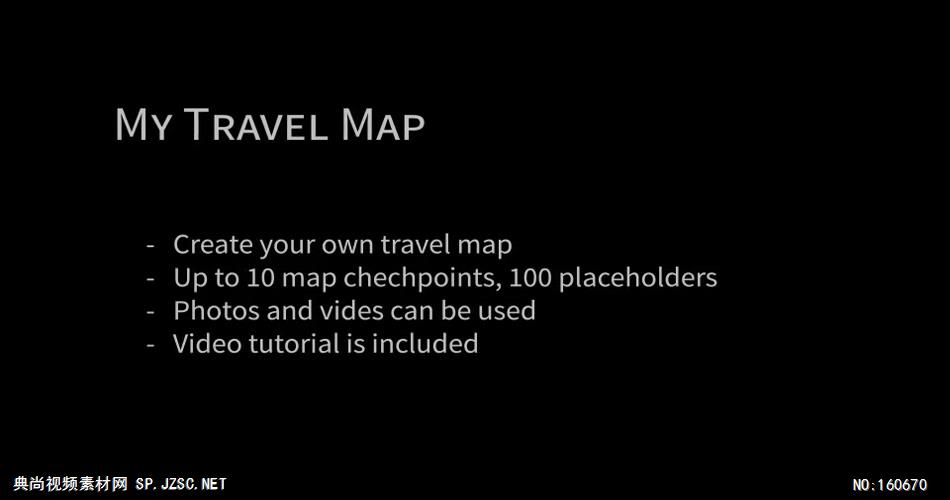 AE：旅行地图宣传片 ae特效素材17