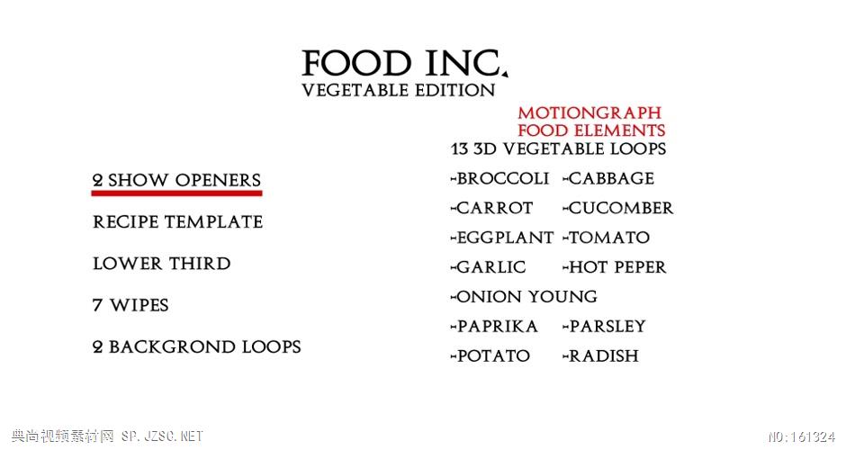 AE：蔬菜版食品公司广告宣传模板 AE模板 AE视频素材文件14