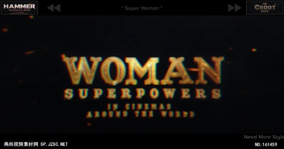 AE：超级英雄预告片标题动画 ae素材网站17