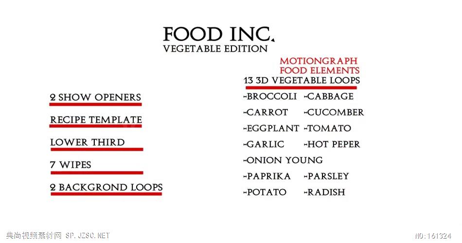 AE：蔬菜版食品公司广告宣传模板 AE模板 AE视频素材文件14