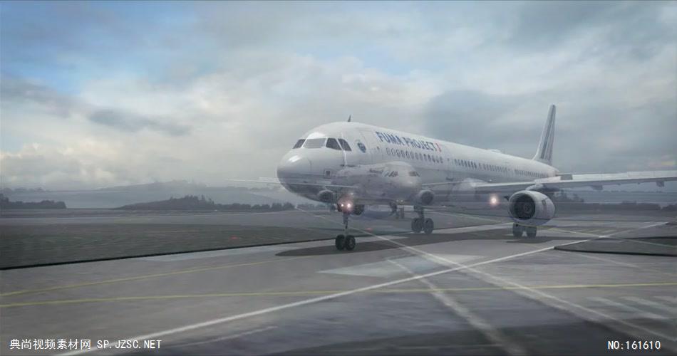 AE：飞机和机场360度漫游展示 ae特效素材17