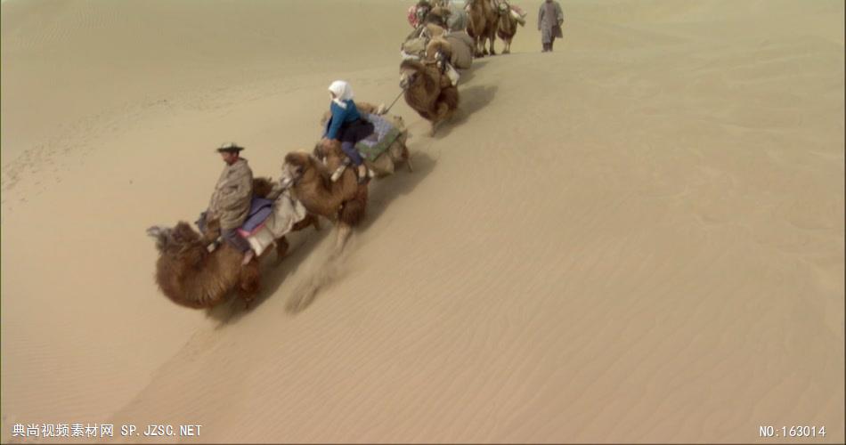 0313-沙漠骆驼队5(一组)-沙漠中国实拍视频素材 视频下载中国实拍