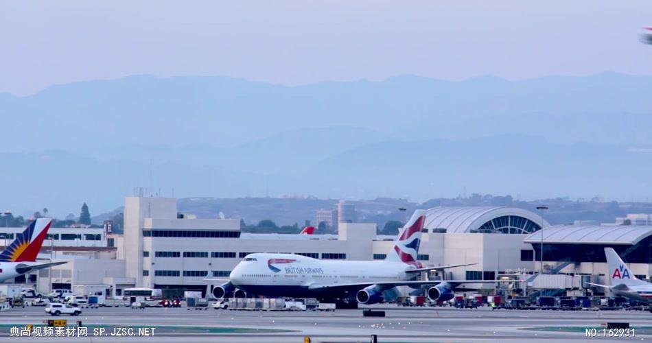 洛杉矶国际机场中国实拍视频素材 视频下载中国实拍