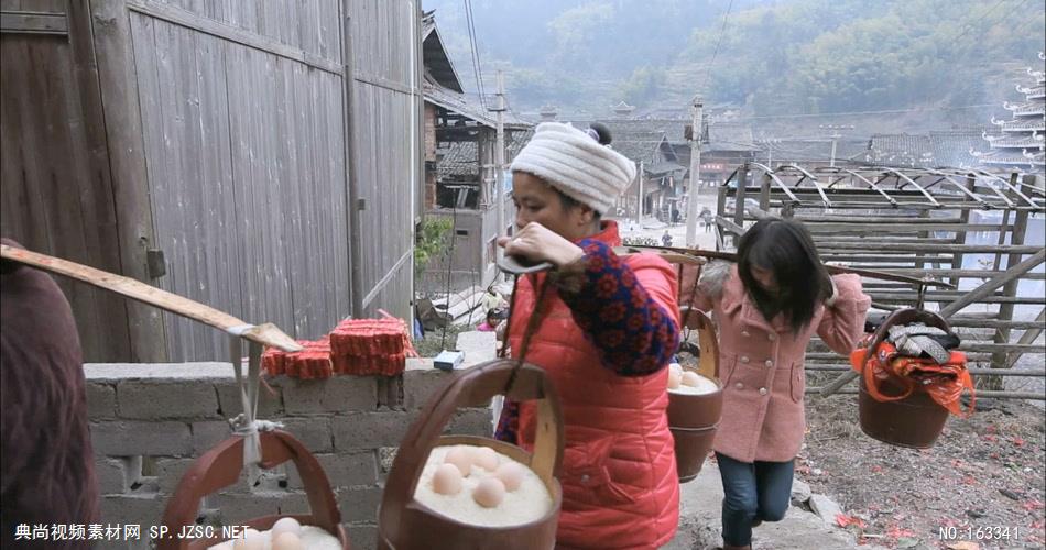 0518-送礼(民俗，贵州少数民族婴儿满月)春节 民俗表演 过节热闹