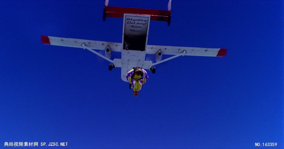 空中跳伞FF121H 人物运动视频