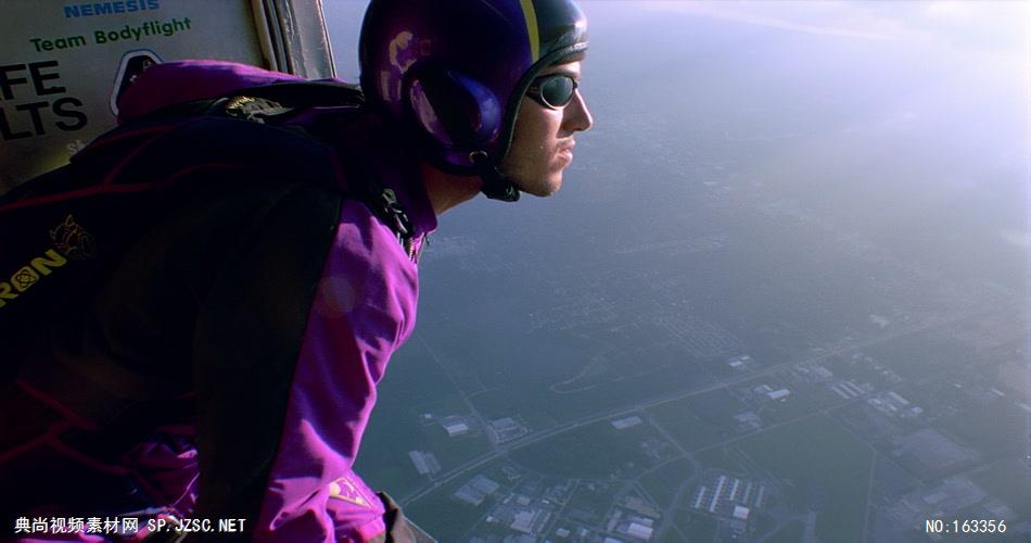 空中跳伞FF102H 人物运动视频