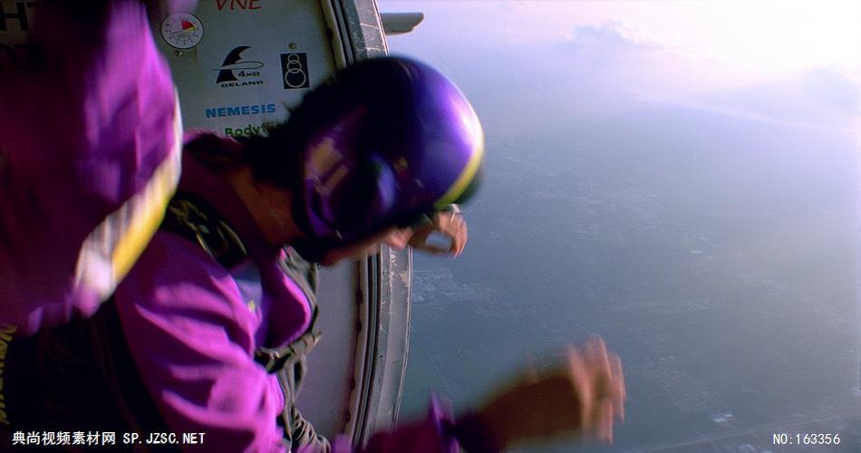 空中跳伞FF102H 人物运动视频