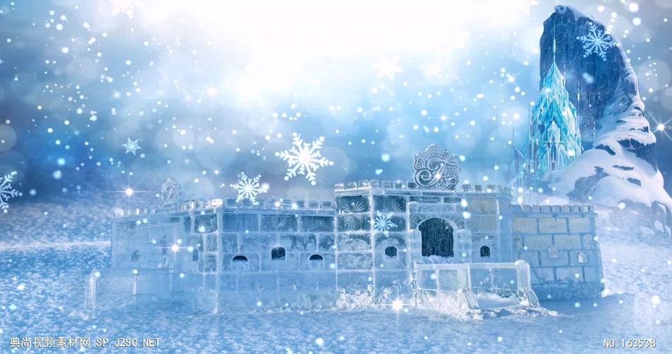 -冰雪世界款09冰雪世界水晶城堡 led视频背景 视频素材动态背景