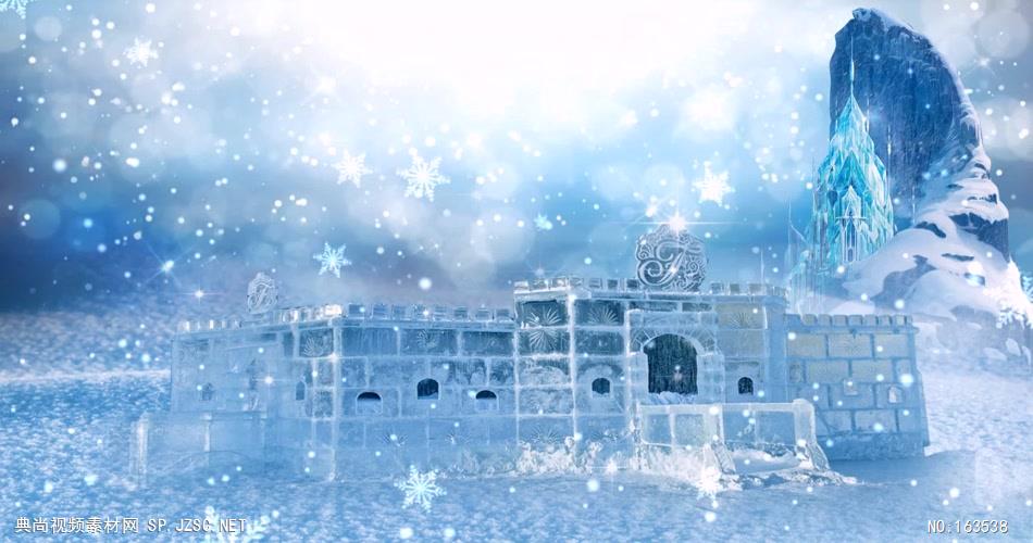 -冰雪世界款09冰雪世界水晶城堡 led视频背景 视频素材动态背景
