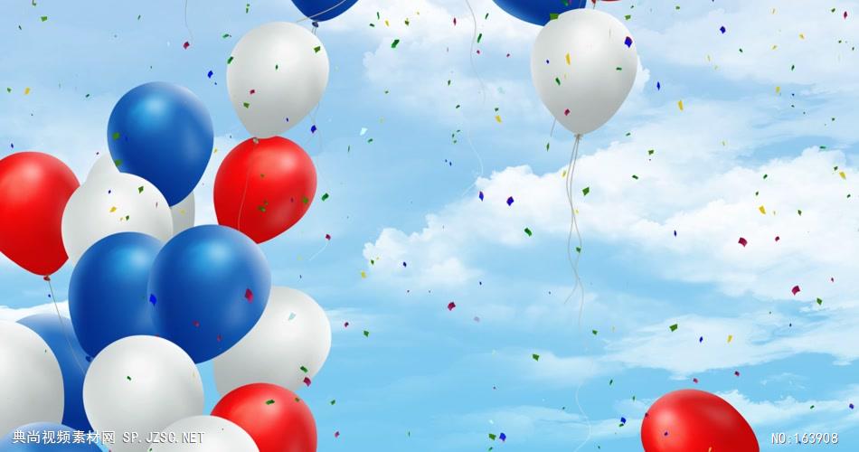 气球气泡告白Y1382国庆庆典气球 led视频背景 视频素材动态背景