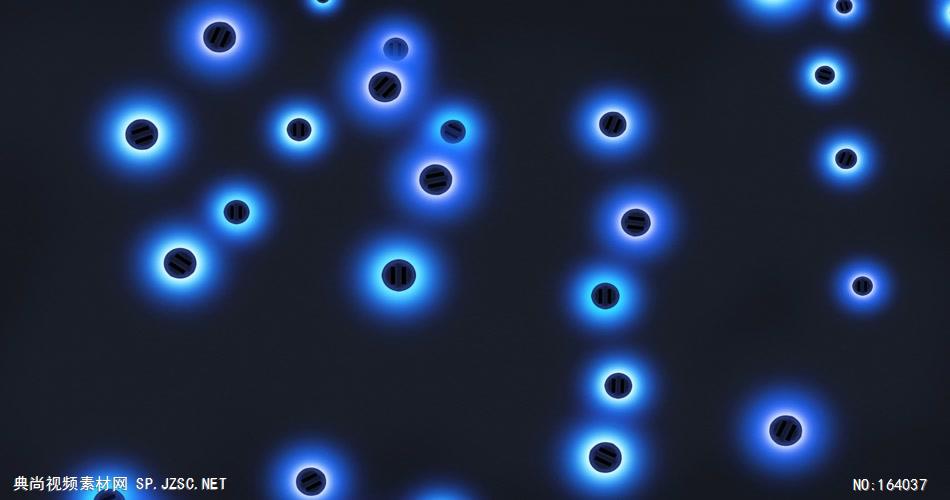 高清粒子特效背景素材5427蓝色光点粒子 led视频背景 视频素材动态背景