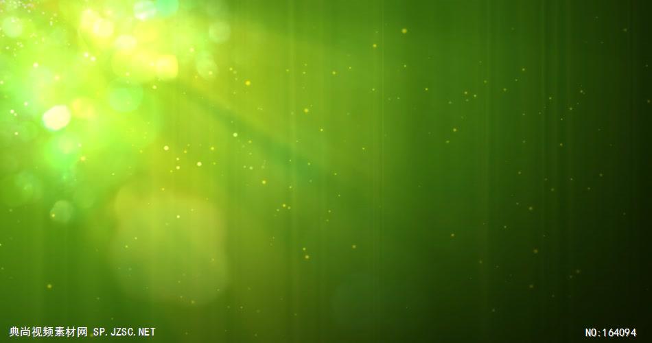 高清粒子特效背景素材0856绿色光点粒子 led视频背景 视频素材动态背景