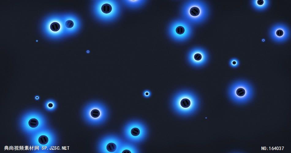 高清粒子特效背景素材5427蓝色光点粒子 led视频背景 视频素材动态背景