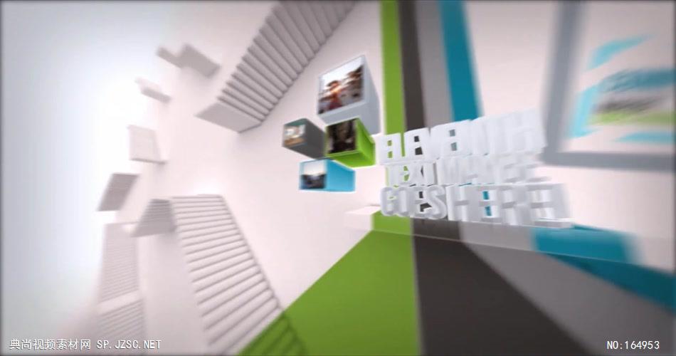 9526 创意楼梯视频展示ae源文件 ape素材文件ae模版
