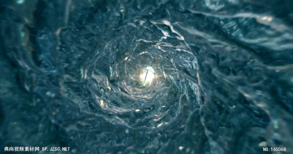 9704 水流液体隧道穿梭图片展示片头 ae素材ae模版