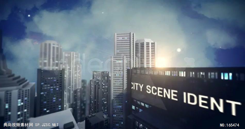 AE：城市场景动画标志 ae模板 ae视频素材下载