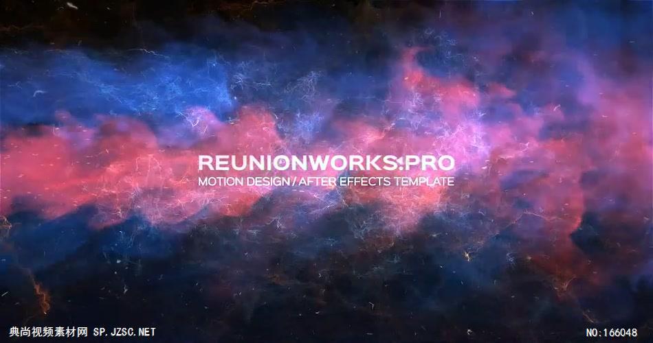 10494 宇宙烟雾文字宣传片头 AE模版源文件下载