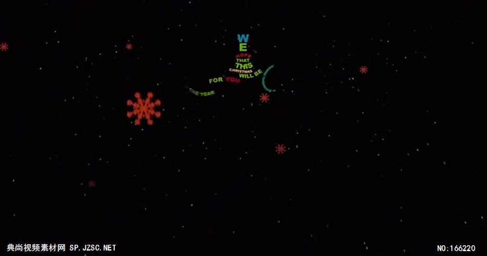 10724 文字圣诞树形状排版 ae素材下载 AE模板