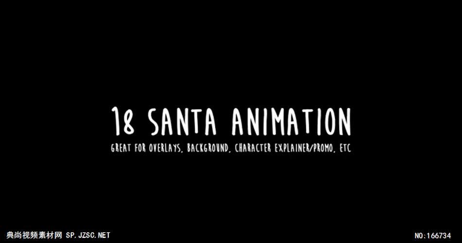11767 圣诞老人卡通动画 免费AE模板特效素材下载 典尚视频素材