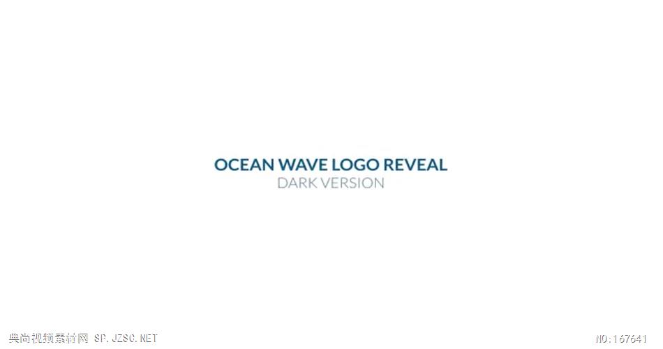13246 海洋波浪标志动画 AE素材 ae源文件模版 LOGO标志ae源文件