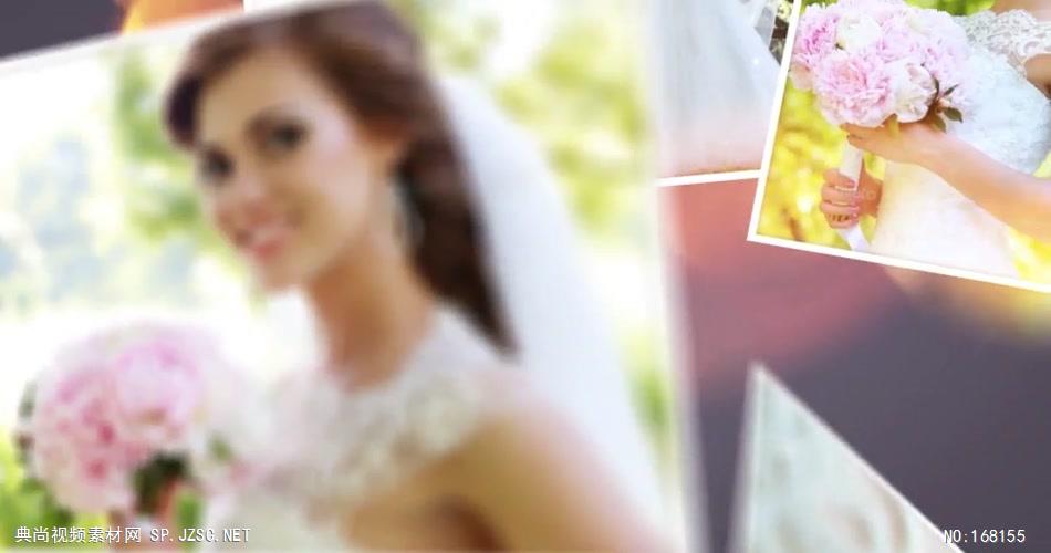13168 婚礼照片相册开场 AE素材 ae源文件模版 相册婚礼相片