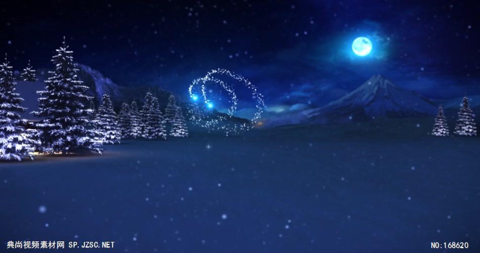 ED蓝色圣诞树 EDIUS模板 圣诞节 EDIUS素材 节日模版
