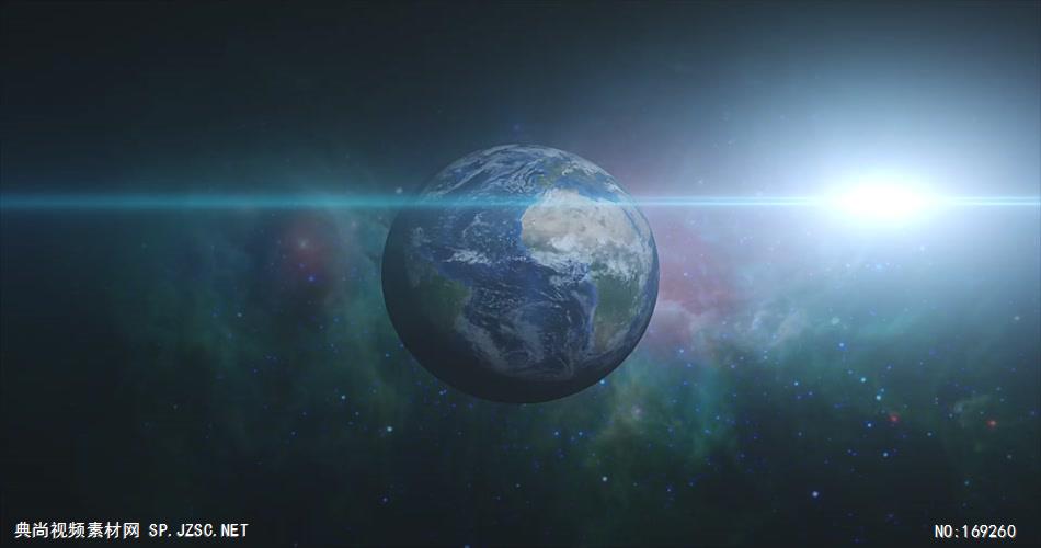 高清视频素材 宇宙中的地球个EarthZoomOut