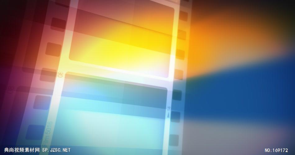 高清视频素材 发出炫彩的电影胶片RainbowFilmHD1
