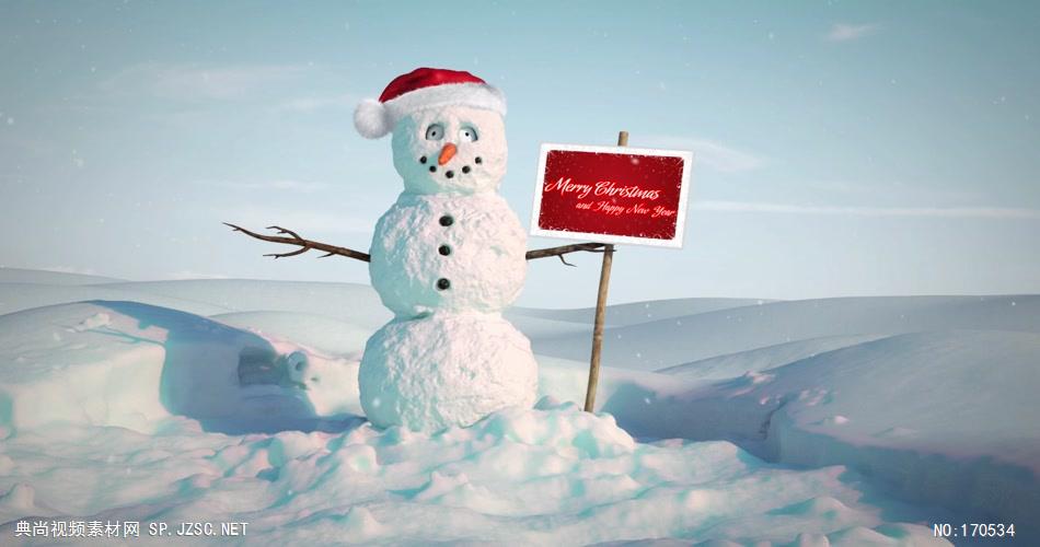 ED圣诞搞怪雪人 EDIUS模板 圣诞节 EDIUS素材 节日模版