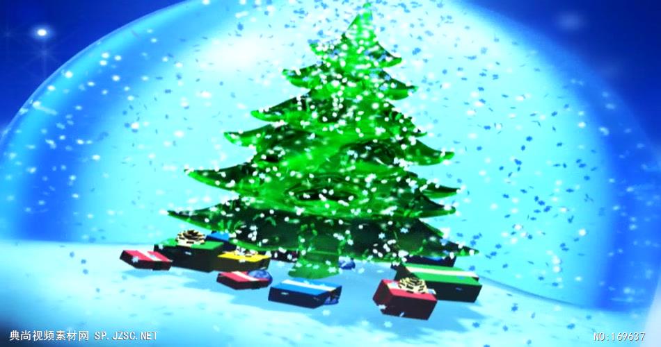 -圣诞节系列款Y4295圣诞树 led视频素材库