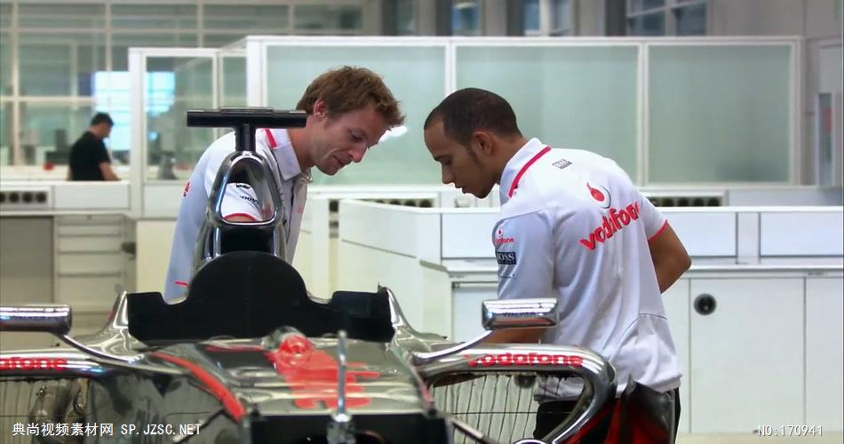[720P]汉密尔顿 巴顿2人制造F1跑车Vodafone广告 欧美高清广告视频