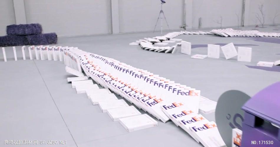 FedEx 快递广告多米诺篇.720p 欧美高清广告视频