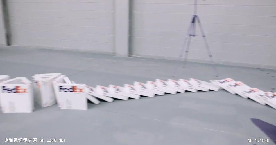 FedEx 快递广告多米诺篇.720p 欧美高清广告视频