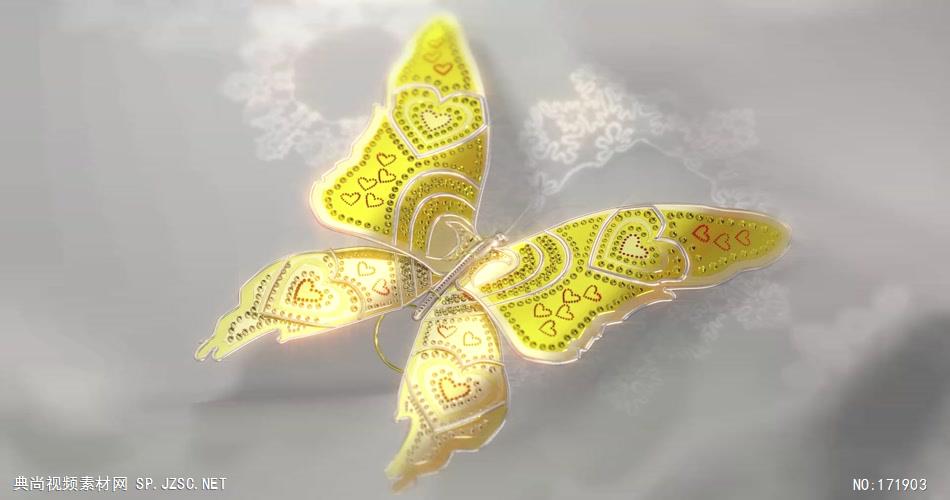 istock_gold蝴蝶 iStock_gold butterfly 高清视频全集_batchStoc Video高清视频素材下载 led视频背景 led下载