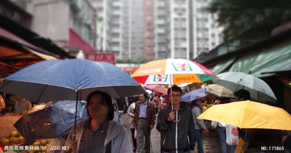 亚洲街头街市 Rainy Street Market Asia 高清视频全集_batchStoc Video高清视频素材下载 led视频背景 led下载