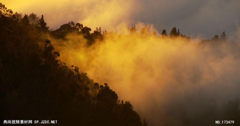 ++云雾缭绕的山间素材 CloudsTrees